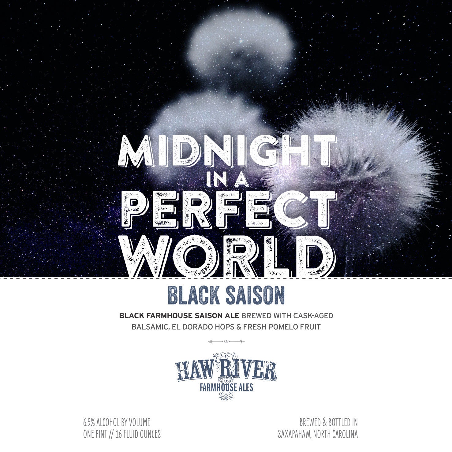 Midnight in a Perfect World Black Saison – Haw River Farmhouse Ales