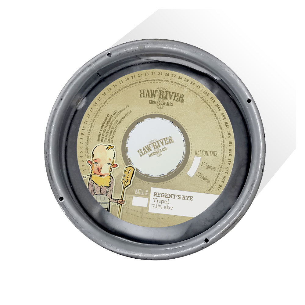 1/6 Keg // Regent's Rye Tripel Haw River Farmhouse Ales